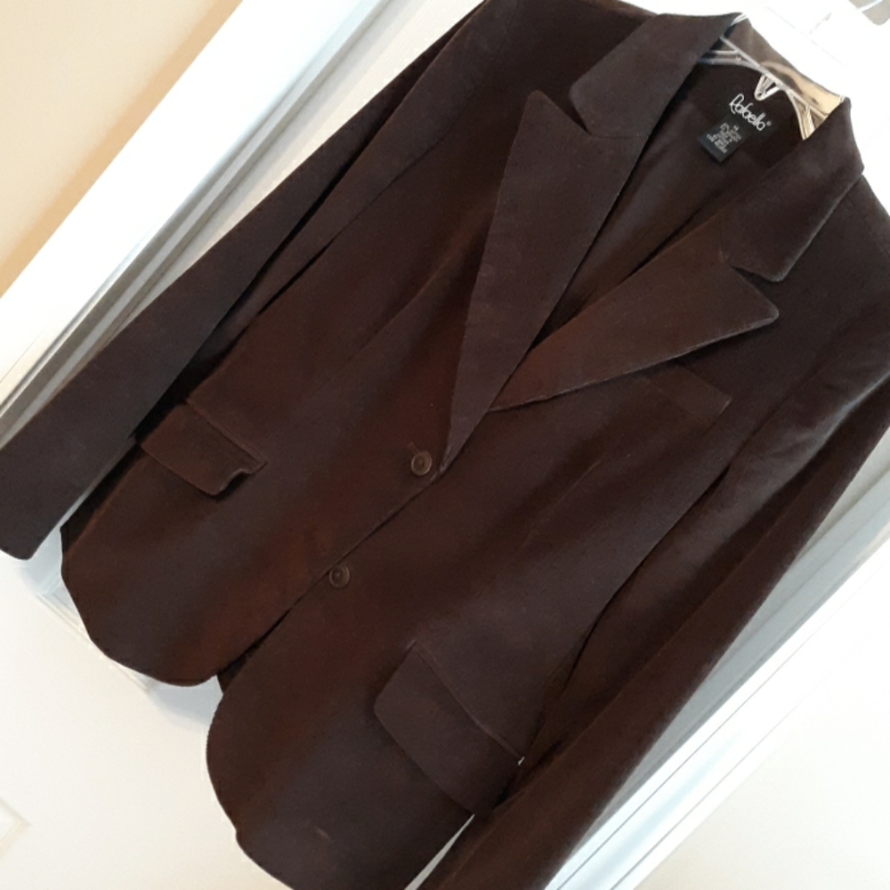 Rafaella Brown Corduroy Blazer